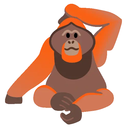 Self-care-orangutan